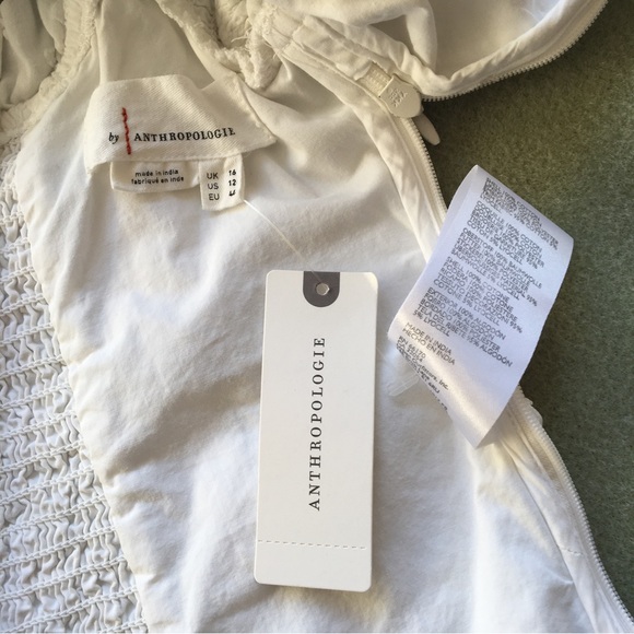 NWT Anthropologie White Cotton Eyelet Top - Picture 8 of 9